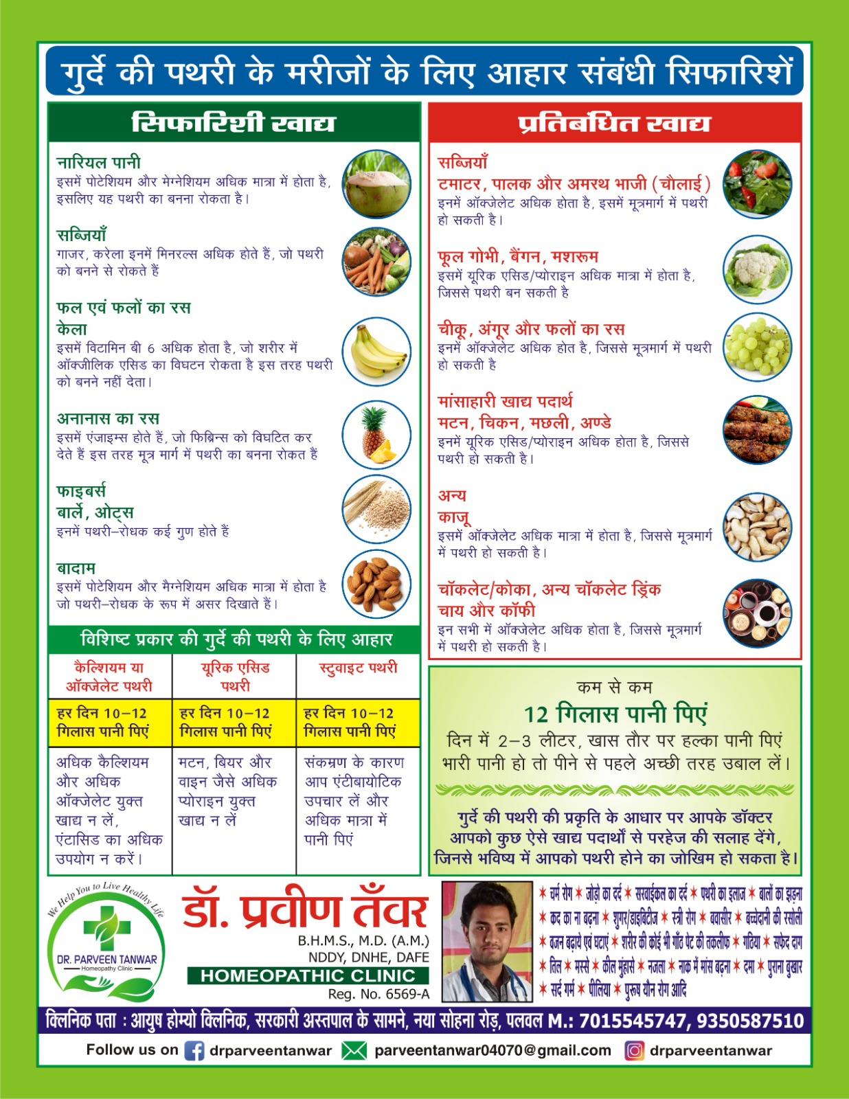 Medical Conditions Information Poster